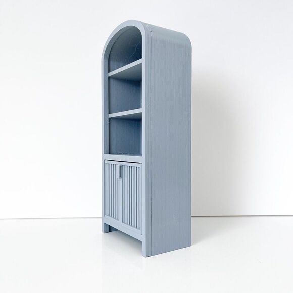 Armoire for Dolls 1:6 Scale Medium Gray Furniture 12” Barbie Integrity Blythe - Picture 2 of 7